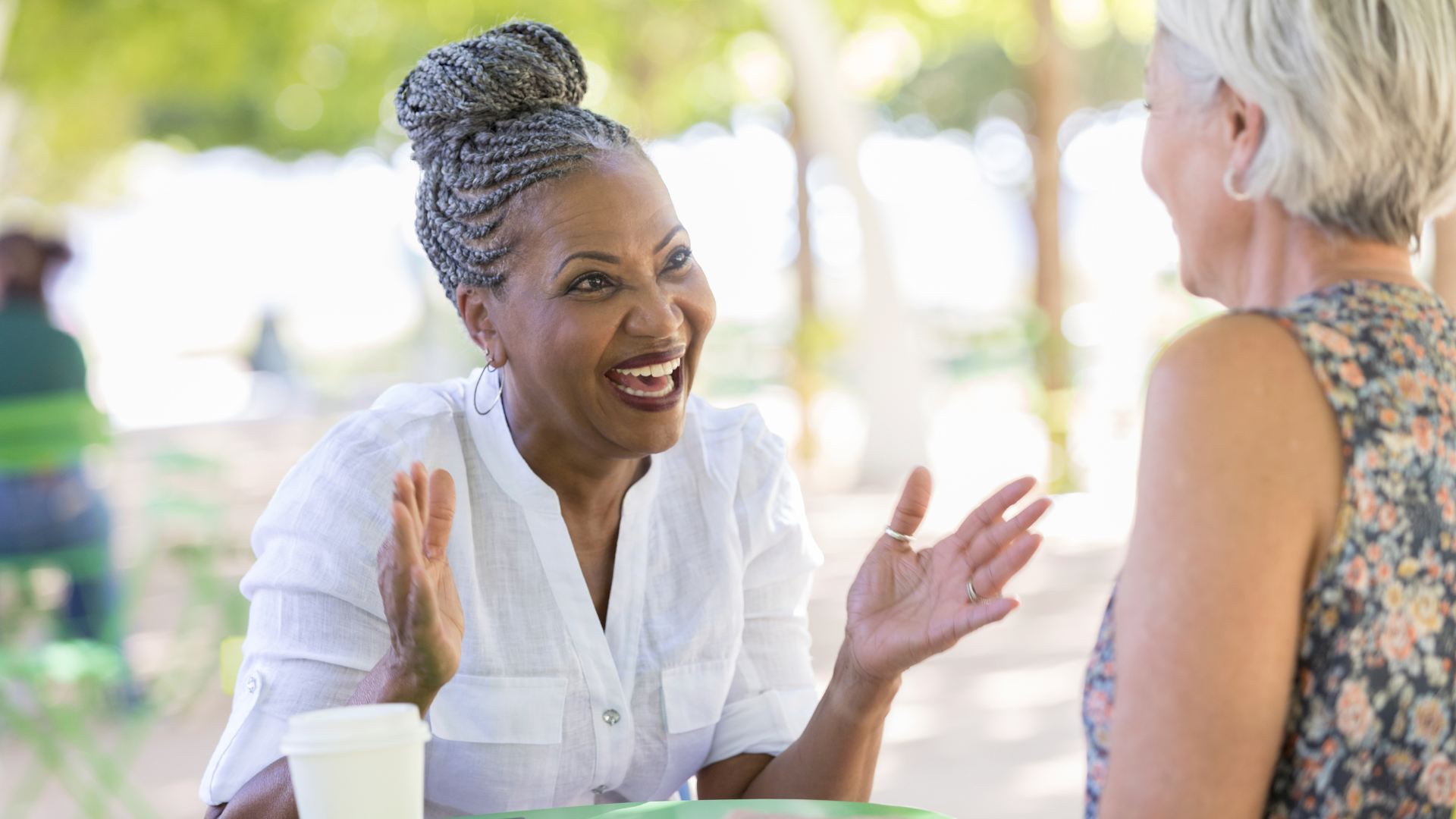  An image depicting a person telling a story, symbolizing storytelling
