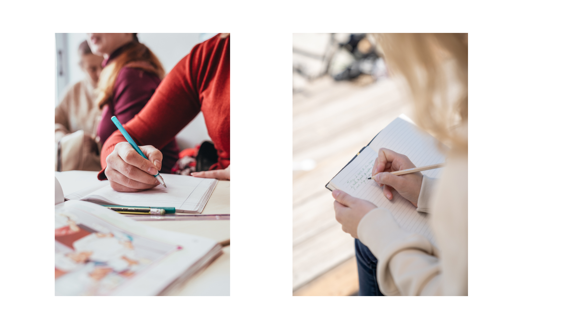 An image depicting a person writing persuasive content