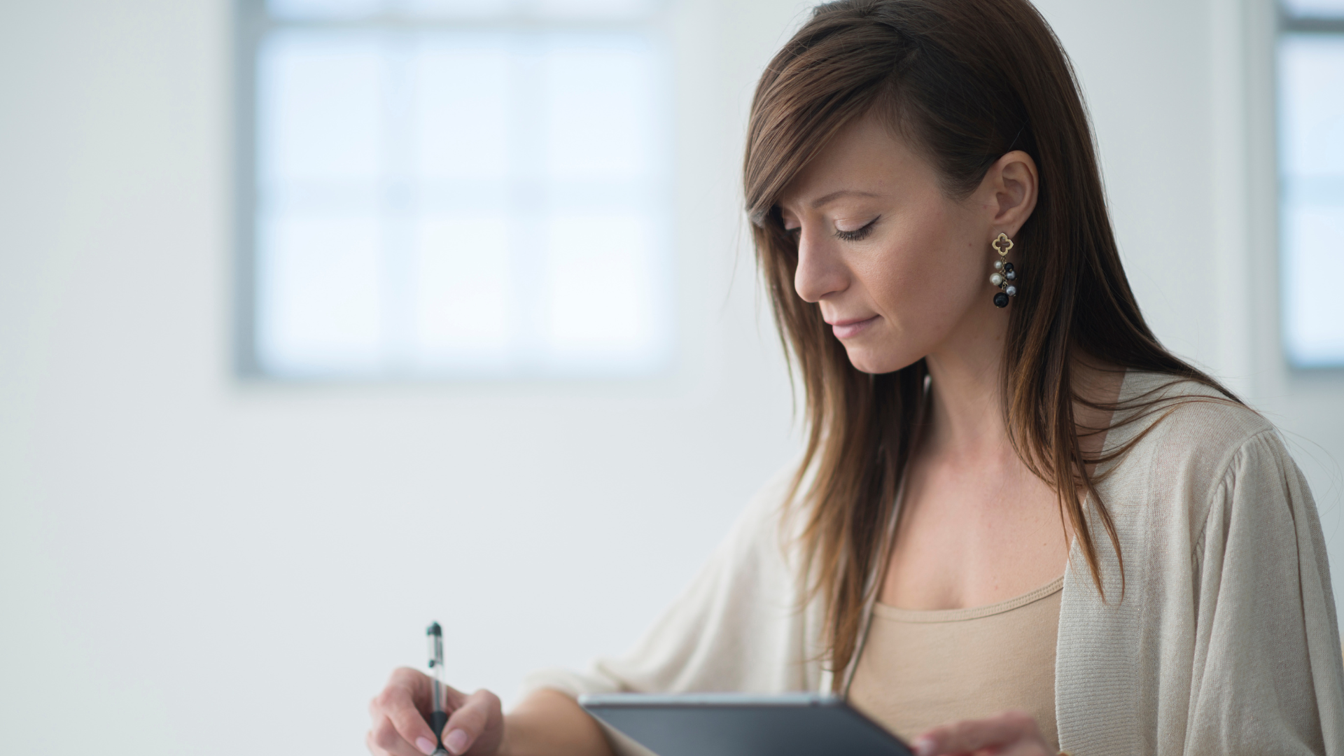 An image depicting a person writing persuasive content